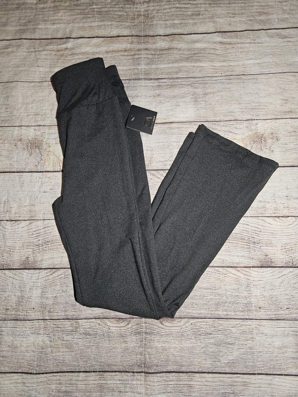 Olive Avenue gray flare high waisted leggings pants